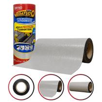 Fita Multiuso Autoadesiva Vedatudo Dryko Cinza 30cm x 10m Vedação Impermeável Asfáltica Telhado Duto