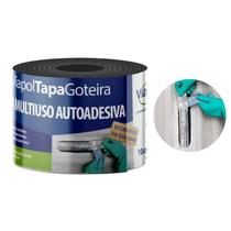 Fita Multiuso Autoadesivo Tapa Goteira Aluminio 10cm Viapol Fita Multiuso Autoadesivo Tapa Goteira Aluminio 10cm Viapol
