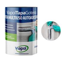 Fita Multiuso Autoadesivo Tapa Goteira Aluminio 20cm Viapol