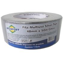 Fita Multiuso Cinza 48 mm x 50 Metros - 7549 - BRASFORT