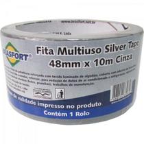 Fita Multiuso SILVER TAPE 48mm X 10m Cinza BRASFORT