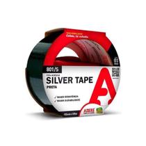 Fita multiuso silver tape preta 45mm x 5m - adere