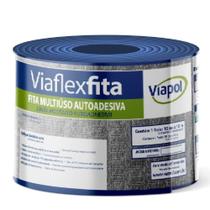 Fita Multiuso Sleeve Autoadesiva Asfáltica Viaflex 10cm x 10 Metros - V0616251 - VIAPOL Fita Multiuso Sleeve Autoadesiva Asfáltica Viaflex 10cm x 10 Metros - V0616251 - VIAPOL