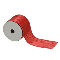 Fita Natalina 9 metros 6cm Vermelho Decoração Glitter