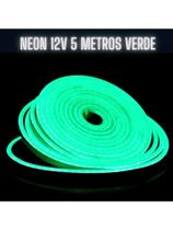 Fita Neon 5 Metros com Fonte 12 Volts Cor Verde