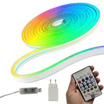 Fita Neon Led Aplicativo Celular RGB 5 Metros Iluminaçao IP68 Decoraçao Sala Quarto Casa Gamer Sanca Loja Mesa Fachada Multiuso Fita Neon Led Aplicativo Celular RGB 5 Metros Iluminaçao IP68 Decoraçao Sala Quarto Casa Gamer Sanca Loja Mesa Fachada Multiuso