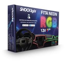 Fita Neon Led Rgb Luz Interna Painel Carro 5m 5 Canhões