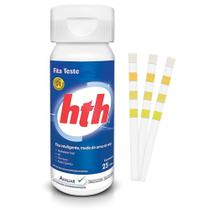 Fita p/ Medição de Ph, Cloro, Alcalinidade e Acido Cianurico c/ 25 unid - HTH