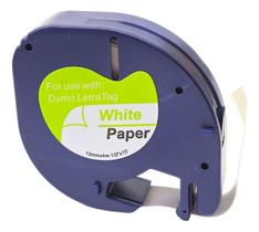 Fita Papel Compatível Dymo Letratag 91200 Lt-100 12mm Branca Branco Fita Papel Compatível Dymo Letratag 91200 Lt-100 12mm Branca Branco