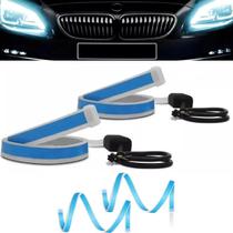 Fita Par Led Farol Seta Sequencial Carro 60cm Flexivel Luz DRL Iluminaçao Automotivo Pick Up Duster Prisma Volkos