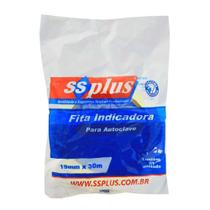 Fita para Autoclave 19mm X 30m - SSPlus - Cx 60