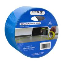 Fita para demarcação de solo 48x30 azul Tectape