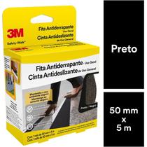 Fita para demarcacao de solo antiderrapante 50mmx5m preto 3m