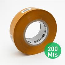 Fita para Embalagem Marrom 200 Metros Adesivo Acrílico de Alta Aderência 42mm BOM1338