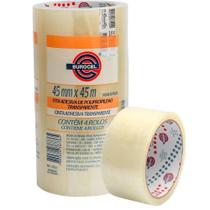 Fita para Empacotamento PP 33 45MM X 45M Transparente - Pacote com 04 Fita para Empacotamento PP 33 45MM X 45M Transparente - Pacote com 04