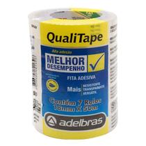 Fita para Empacotamento Qualitape 18MM X 50M Transparente - Pacote com 7 Unidades Fita para Empacotamento Qualitape 18MM X 50M Transparente - Pacote com 7 Unidades