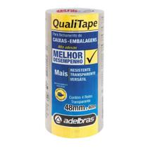Fita para Empacotamento Qualitape 48MM X 40M Transparente - Pacote com 04 Fita para Empacotamento Qualitape 48MM X 40M Transparente - Pacote com 04