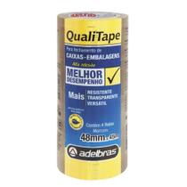 Fita para Empacotamento Qualitape 48MM X 45M Marrom - Pacote com 4 Unidades Fita para Empacotamento Qualitape 48MM X 45M Marrom - Pacote com 4 Unidades