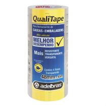 Fita para Empacotamento Qualitape 48MM X 45M Transparente - Pacote com 4 Unidades Fita para Empacotamento Qualitape 48MM X 45M Transparente - Pacote com 4 Unidades