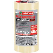Fita para Empacotamento Silenciosa BOPP 45MM X 40M Transparente (pacote com 4)