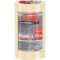 Fita para Empacotamento Silenciosa BOPP 45MMX80M TRANS PCT.C/04