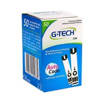 Fita para glicemia (cx c/50) g-tech free lite