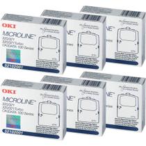 Fita para impressora OKI52102001 52102001 preta, pacote com 6 Fita para impressora OKI52102001 52102001 preta, pacote com 6