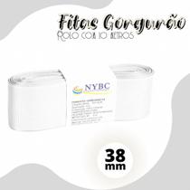 Fita Para Laço De Gorgurão Branca 38mm - C/10 Metros - BRX