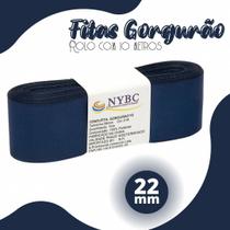 Fita Para Laço Gorgurão Azul Marinho 22mm - C/ 10 Metros - BRX