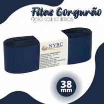 Fita Para Laço Gorgurão Azul Marinho 38mm - C/ 10 Metros - BRX