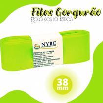 Fita Para Laço Gorgurão Verde Folha 38mm - C/ 10 Metros - BRX