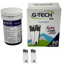 Fita Para Medir Glicose Tira Gtech Vita C/ 50 Unidades