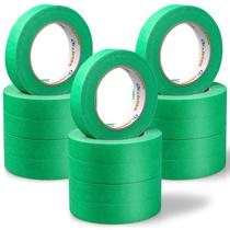 Fita para pintores Oleitodh Green 1 polegada x 825 jardas 15 rolos Fita para pintores Oleitodh Green 1 polegada x 825 jardas 15 rolos