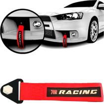 Fita Para Reboque Tow Strap Vermelho Universal