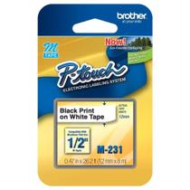 Fita para Rotulador Brother M231 12mm Preto sobre Branco Fita para Rotulador Brother M231 12mm Preto sobre Branco