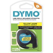 Fita Para Rotulador Eletrônico Letratag Plástica Amarela Dymo 91332