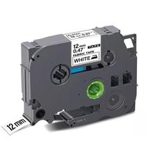 Fita Para Tecido Compatível Brother Tz Tze Fa231 Branca 12mm