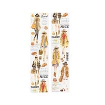 Fita PET Para Scrapbook De 2M, Adesivos De Revista De Moda, Fita Washi De 50MM, Materiais De Fita PET Para Scrapbook De 2M, Adesivos De Revista De Moda, Fita Washi De 50MM, Materiais De