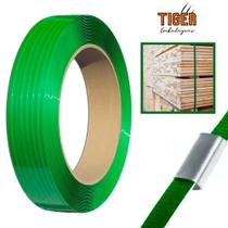 Fita PET Reforçada 4kg x 0,8mm Ideal para Paletização 13mm ou 16mm Fita PET Reforçada 4kg x 0,8mm Ideal para Paletização 13mm ou 16mm