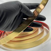 Fita Plástica Metalizada De Pvc 27mm C Autocolante com 10 Metros