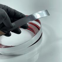 Fita Plástica Metalizada De Pvc 27mm C Autocolante com 10 Metros