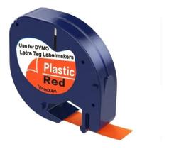Fita Plástica Para Rotuladora Dymo Letratag 4m X 12mm - Label Tape