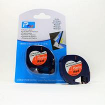 Fita Plástica Refil Compatível com 91333 91203 Vermelha 12mm p/ Rotulador Dymo Letratag LT-100H LT-100T Plus Label Maker QX50 XR MT Fita Plástica Refil Compatível com 91333 91203 Vermelha 12mm p/ Rotulador Dymo Letratag LT-100H LT-100T Plus Label Maker QX50 XR MT