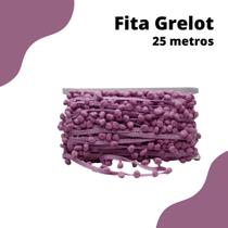 Fita Pompom Rose Escuro 20mm Rolo Com 25 Metros - Nybc