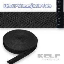 Fita PP 50mm P08A - Cor Preto rolo 50m Fita PP 50mm P08A - Cor Preto rolo 50m