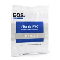 Fita pvc 10 mt linear x 0.10 mt largura cor branca eos - eos - fita pvc 10m bra