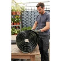 Fita PVC Preta 25/50m: Proteção UV p/ Grades e Portões