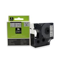 Fita Refil Compatível D1 18445 Vinil Branca Letra Preta 19mm p/ Rotulador Dymo LM420P LM500TS 3M PL150 PL200 PL300 Rhino RhinoPro 4200 5200 6000
