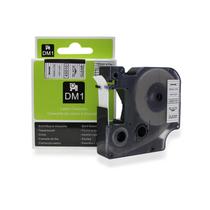 Fita Refil Compatível D1 45010 Transparente Incolor 12mm p/ Rotulador Dymo LM150 LM160P LM210D LM420P LM500TS PnP Color Pop PL100 PL150 RhinoPro