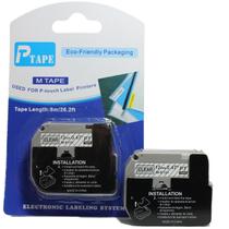 Fita Refil Compatível M-131 MK-131 Transparente Incolor 12mm p/ Rotulador Brother PT-65 PT-70 PT-80 PT-85 PT-90 PT-M95 PT-70BM PT-45 PT-55 PT-100